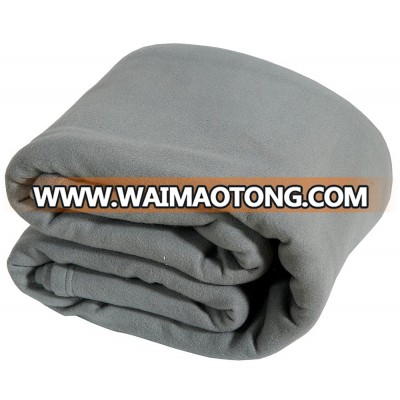 King Brushed Polar Fleece Charcoal Grey Thermal Blanket