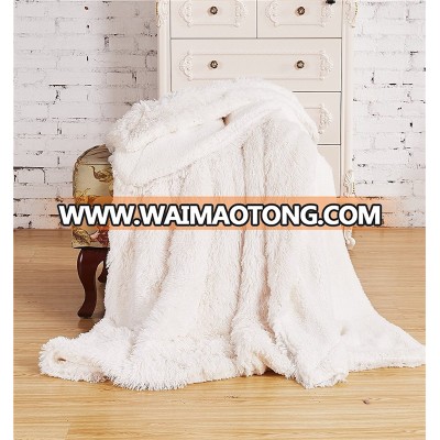 Faux Fur  Elegant Cozy Blanket Throw